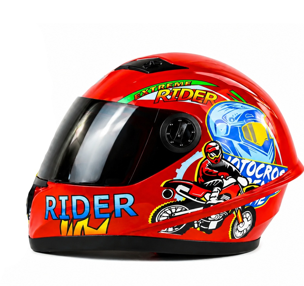 Casco Integral De Niña y Niño