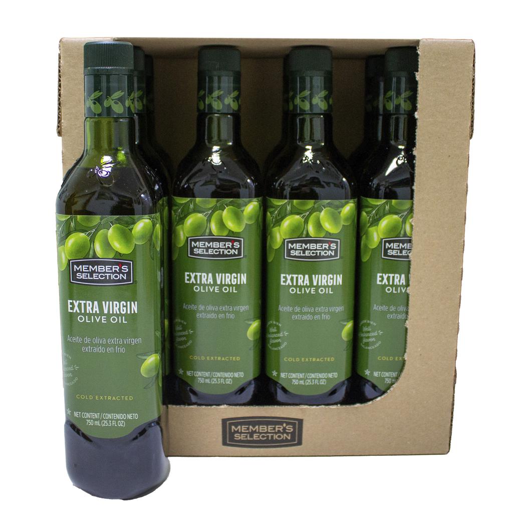 Member's Selection Aceite de Oliva Extra Virgen 8 Unidades / 750 mL / 25.3 oz