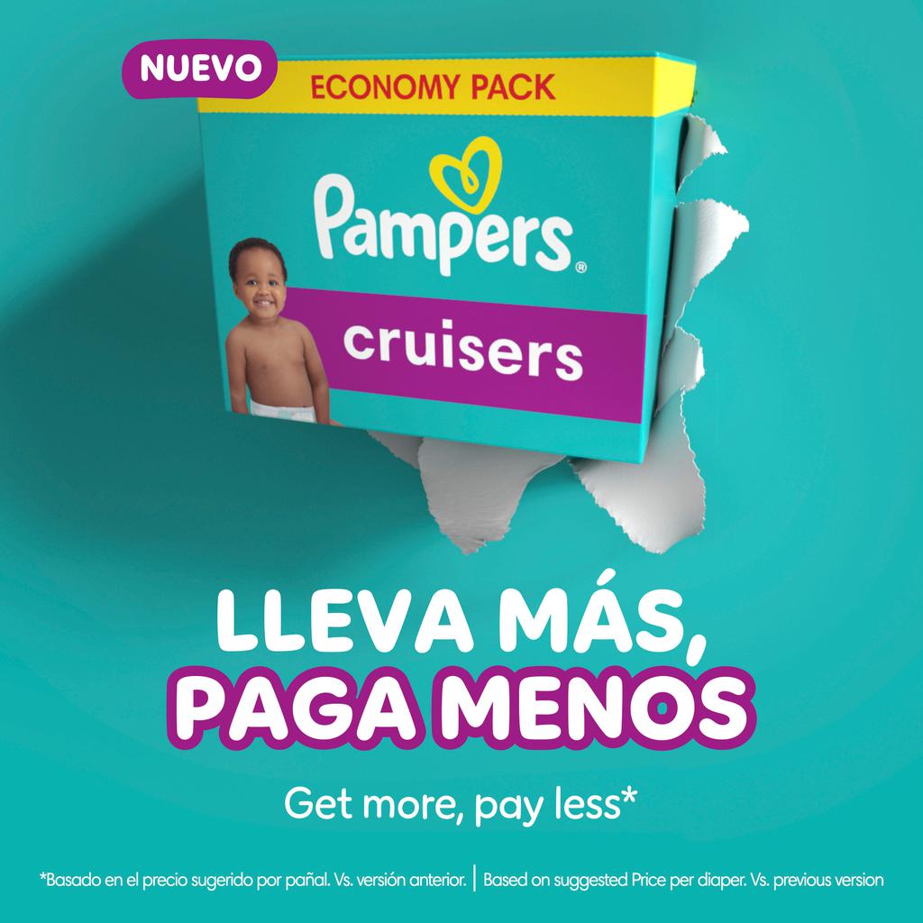 Pampers Pañales Cruisers para Bebé Etapa 5 / 128 Unidades - Imagen 3
