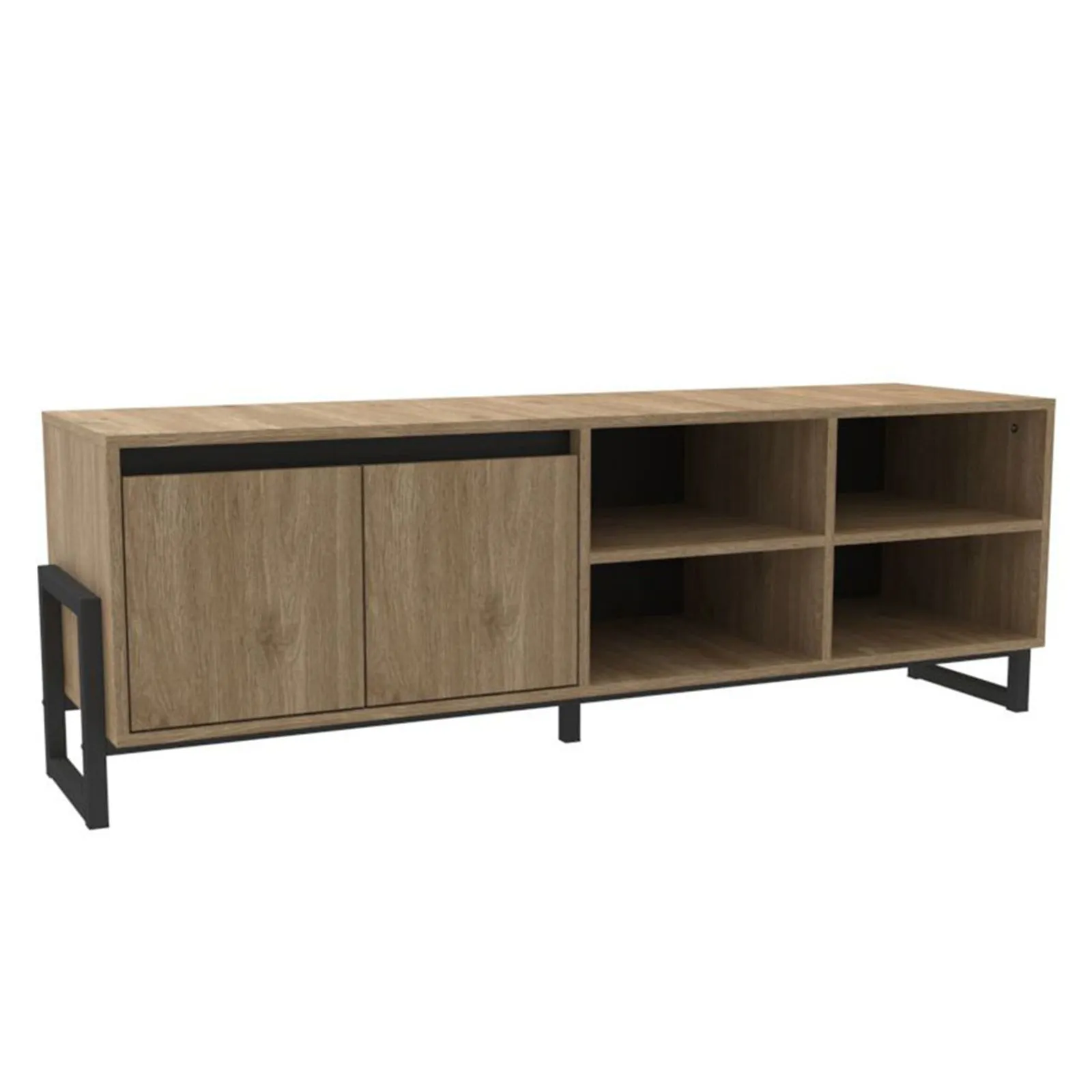 Mesa de TV Axis 140x40.3x49.2 cm wengué Moduofi