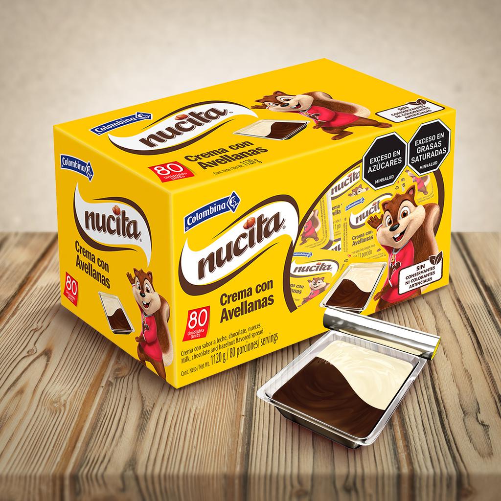 Colombina Nucita Crema con Avellanas 80 Unidades / 14 g Colombina - Imagen 3