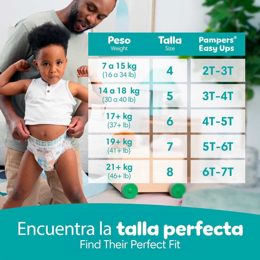Pampers Pañales de Entrenamiento Easy Ups Talla 4 - 5 / 86 Unidades - Imagen 2