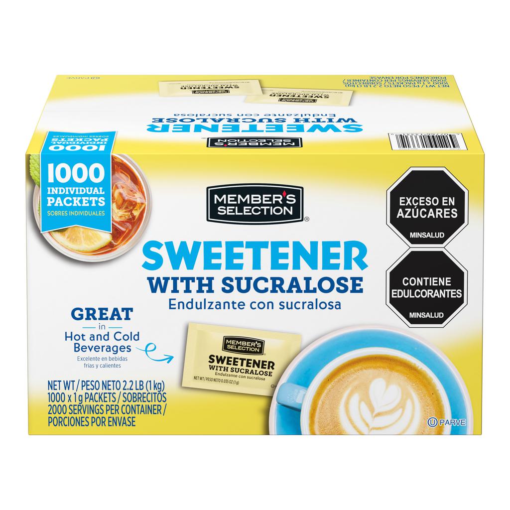 Member's Selection Endulzante de Sucralosa Sin Calorías 1 000 Unidades / 1 g / 0.035 oz