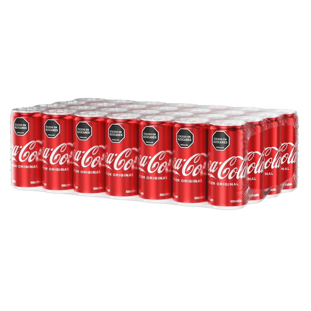 Coca Cola Original Bebida Gaseosa en Lata 24 Unidades / 269 mL