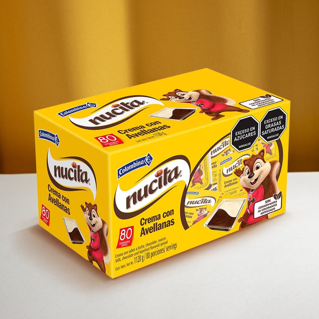 Colombina Nucita Crema con Avellanas 80 Unidades / 14 g Colombina - Imagen 2