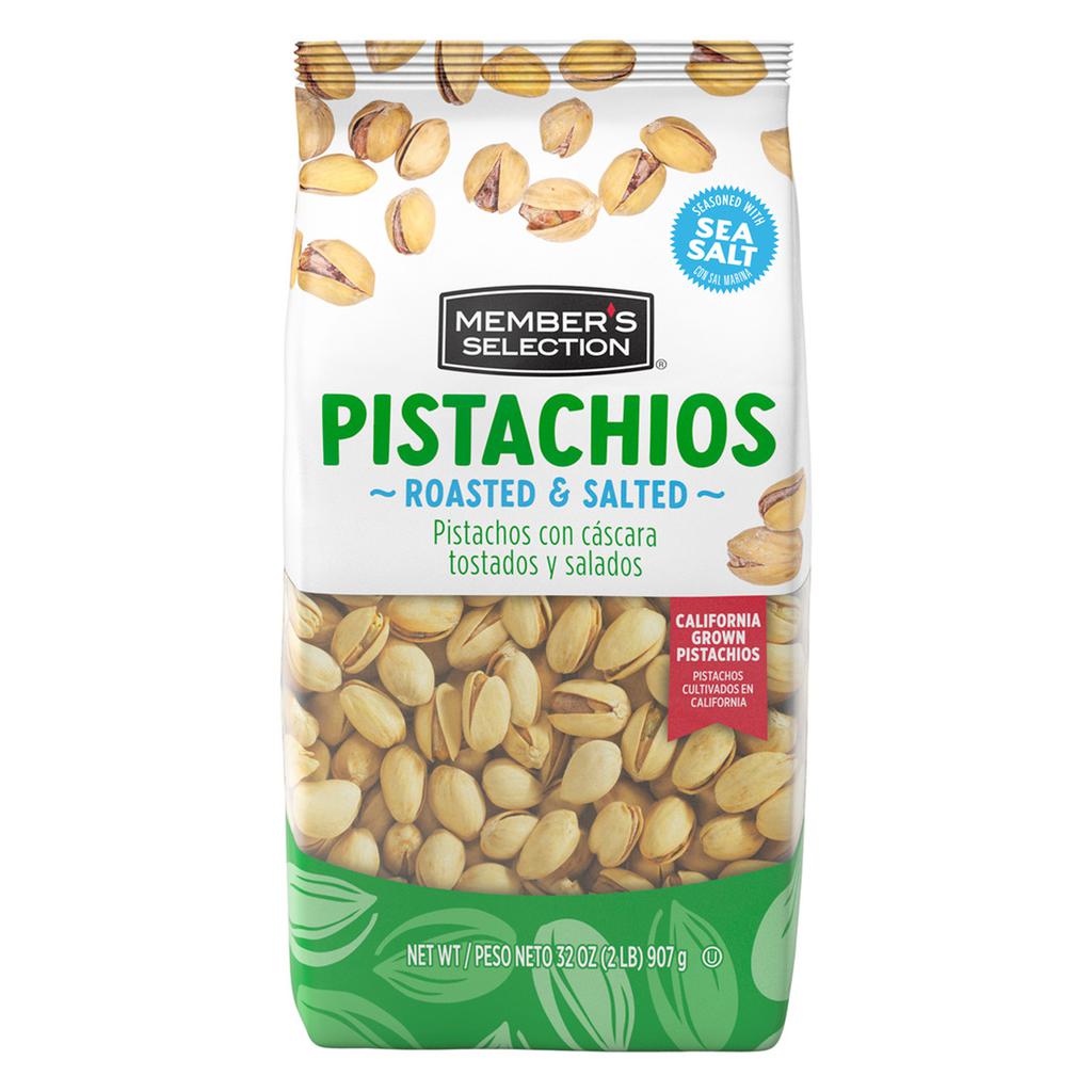 Member's Selection Pistachos Tostados y Salados.