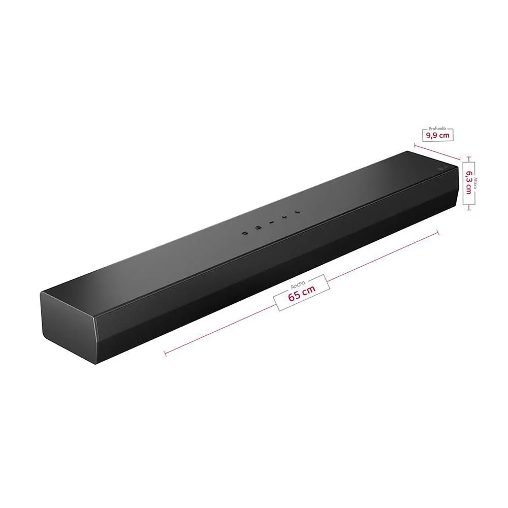 Barra de sonido LG S20A 50 W 2.0 Canales Bluetooth Negro - Imagen 4
