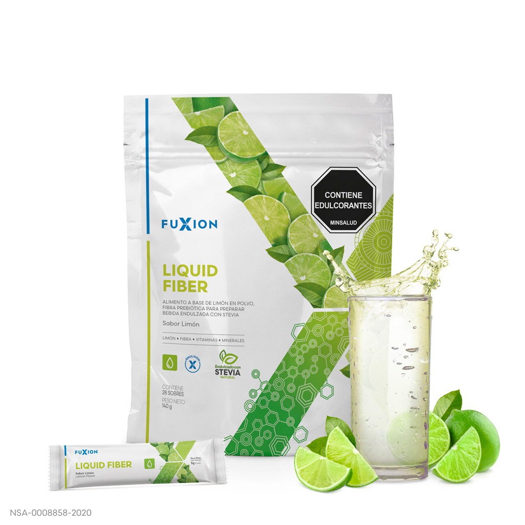 Fuxion Liquid Fiber – Sabor Limón x 28 Sobres - Imagen 2