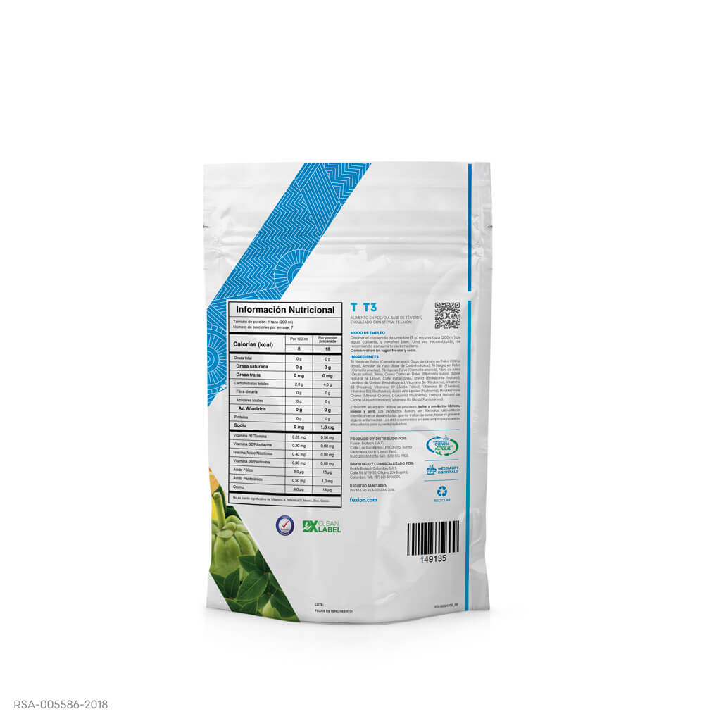 Fuxion T3 – LIQUID FIBER LIMON x 28 Sobres - Imagen 3
