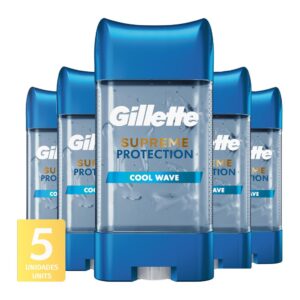 Gillette Desodorante en Gel Supreme Protection 5 Unidades / 107 mL / 3.8 oz