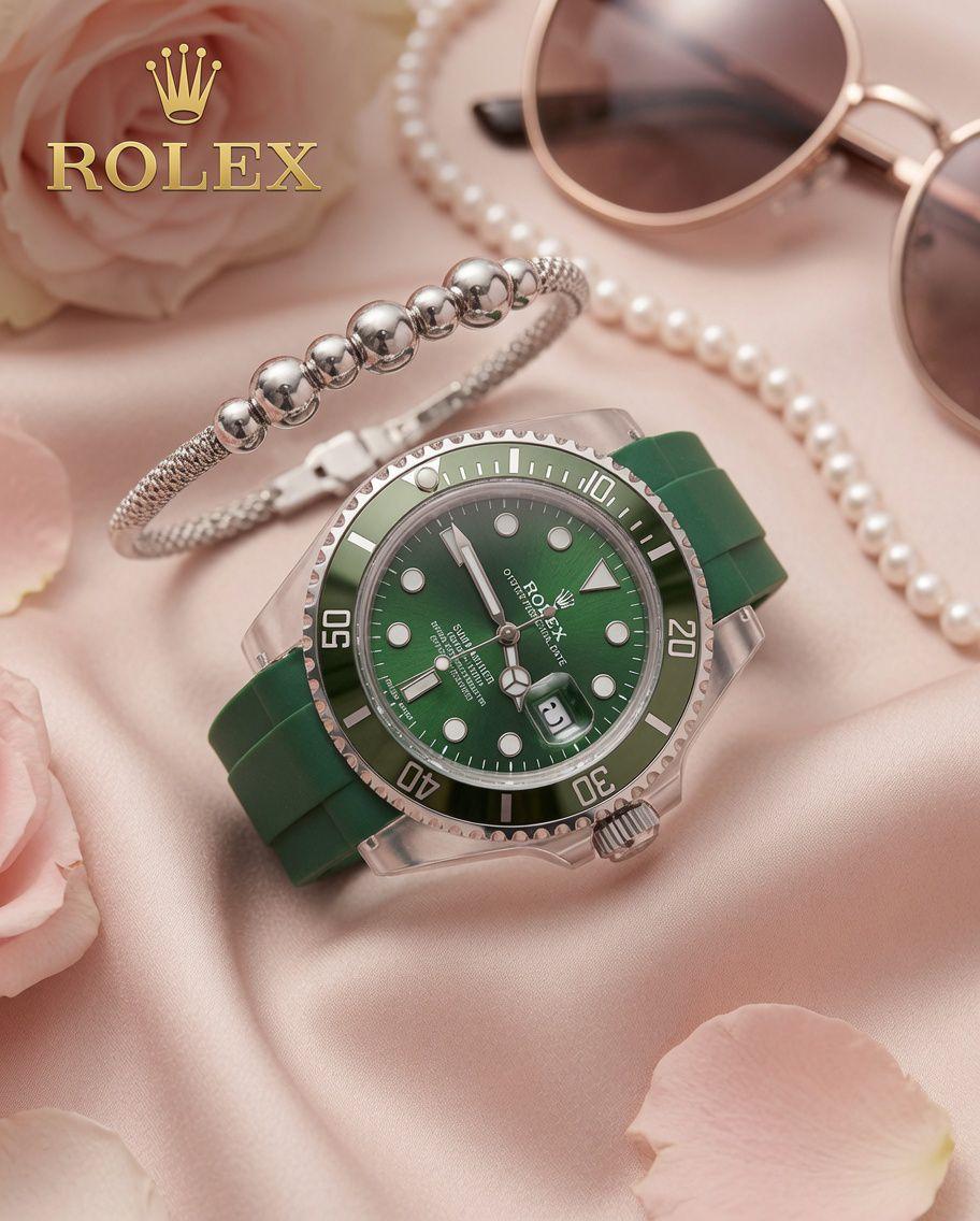 ROLEX DAMA PULSO GOMA + PULSERA - Imagen 3