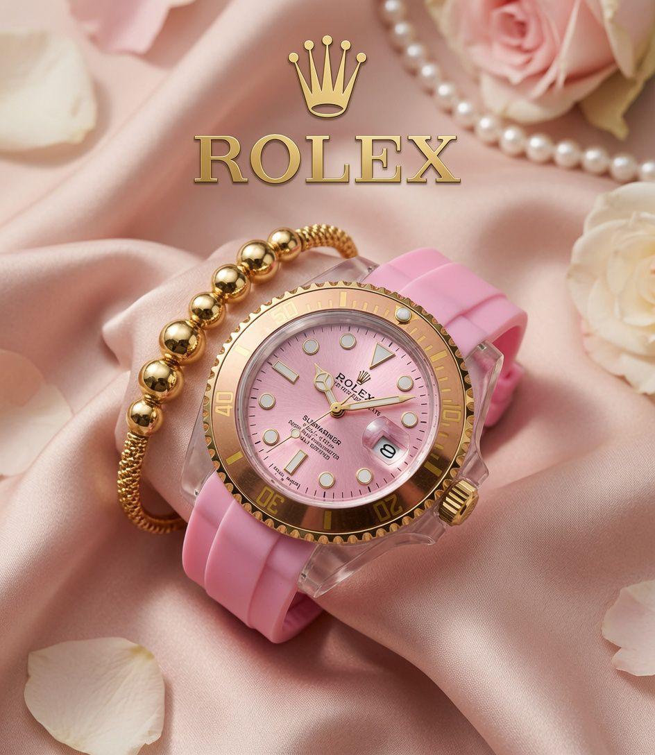 ROLEX DAMA PULSO GOMA + PULSERA
