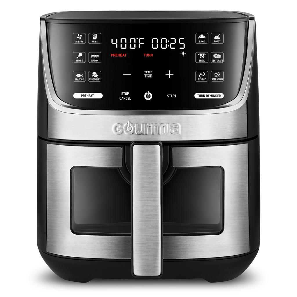 Gourmia Freidora de Aire en Acero Inoxidable 6.62 L / 7 qt