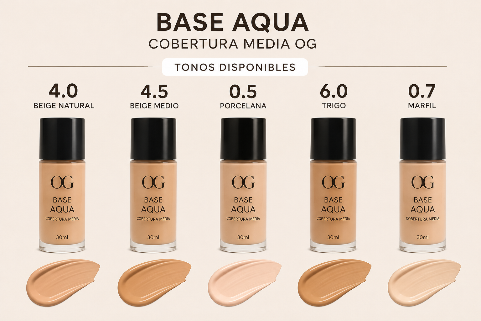 Base Aqua Cobertura Media OG Ref. BAQ564 - Imagen 2