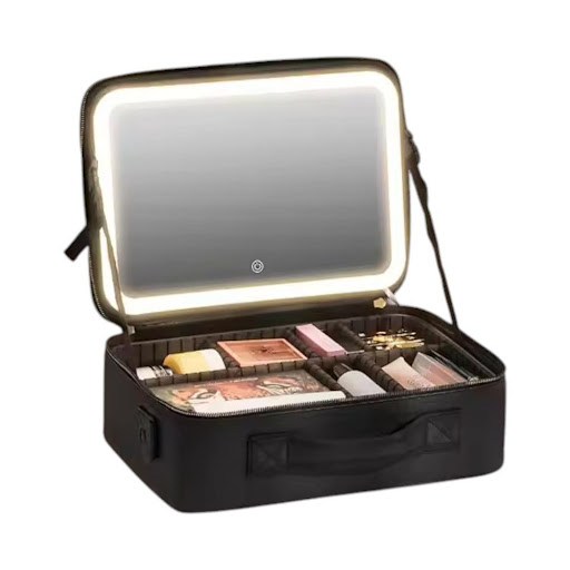 Cosmetiquera De Maquillaje Con Espejo Led Portatil Generico Unidad X 1 - Imagen 2