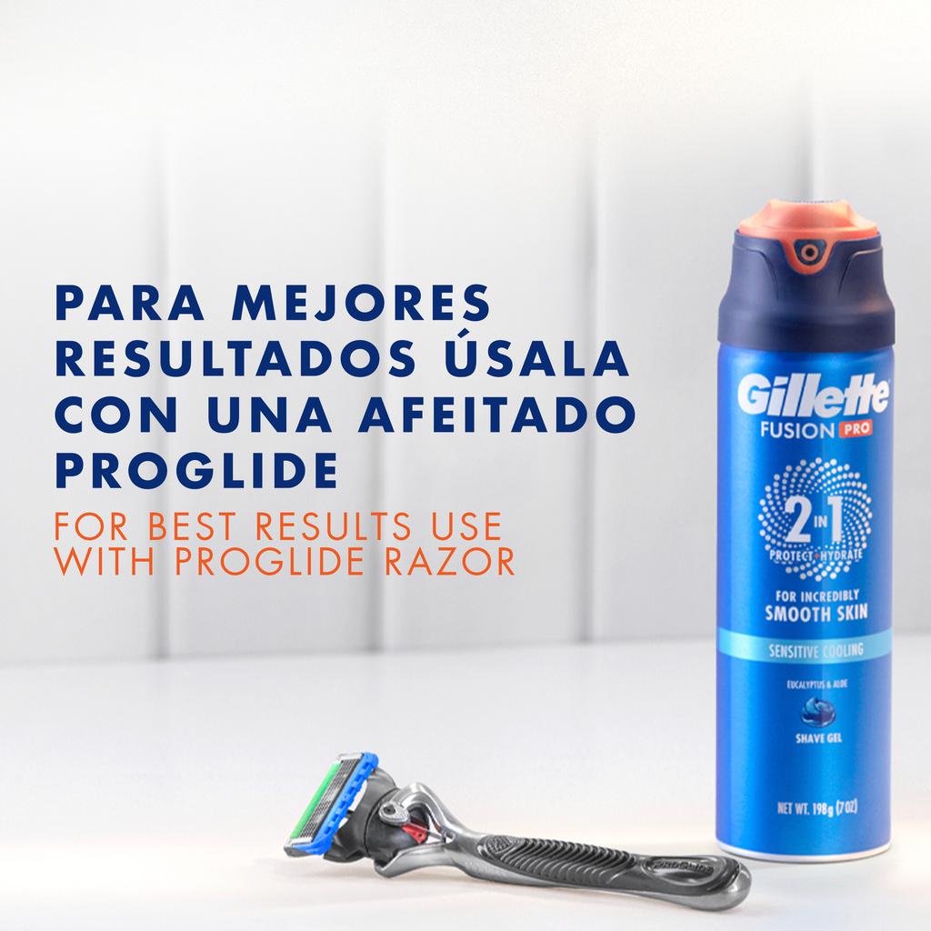 Gillette Fusion Pro Gel Hidratante de Afeitar 2 Unidades / 198 g / 7 oz - Imagen 2