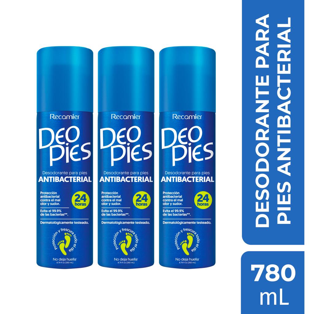 Deo Pies Desodorante para Pies en Spray 3 Unidades / 260 mL / 8.8 oz