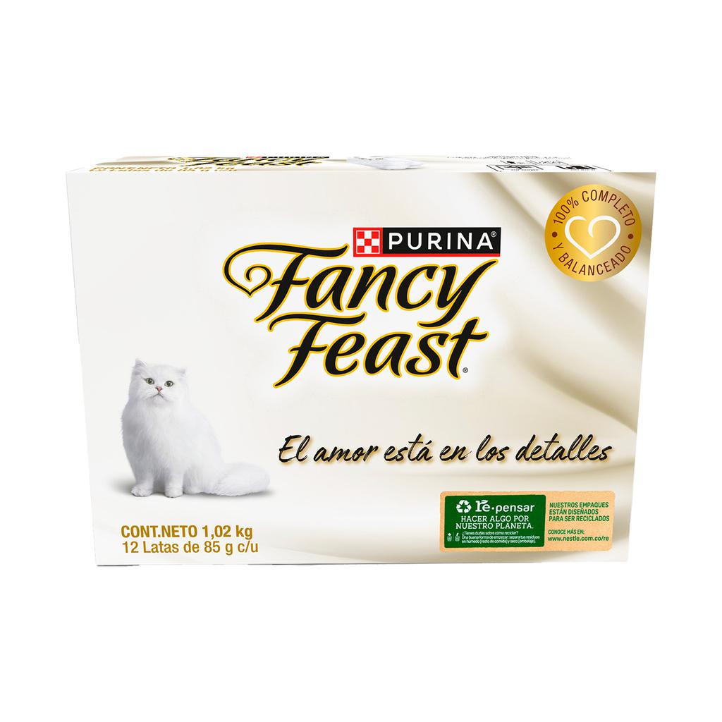 Purina Fancy Feast Alimento para Gatos Sabores Variados 12 Unidades / 85 g / 3 oz
