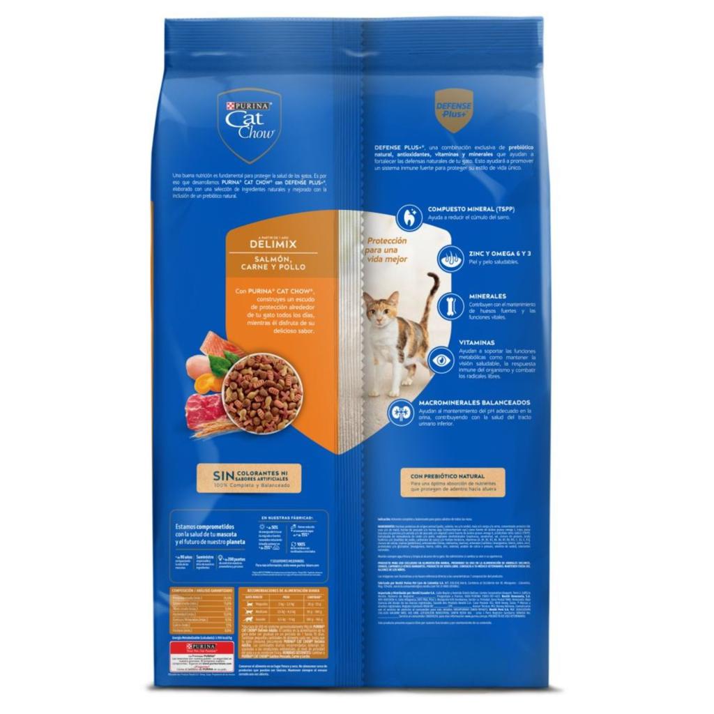 Cat Chow Alimento para Gatos Adultos Delimix 10 kg - Imagen 2