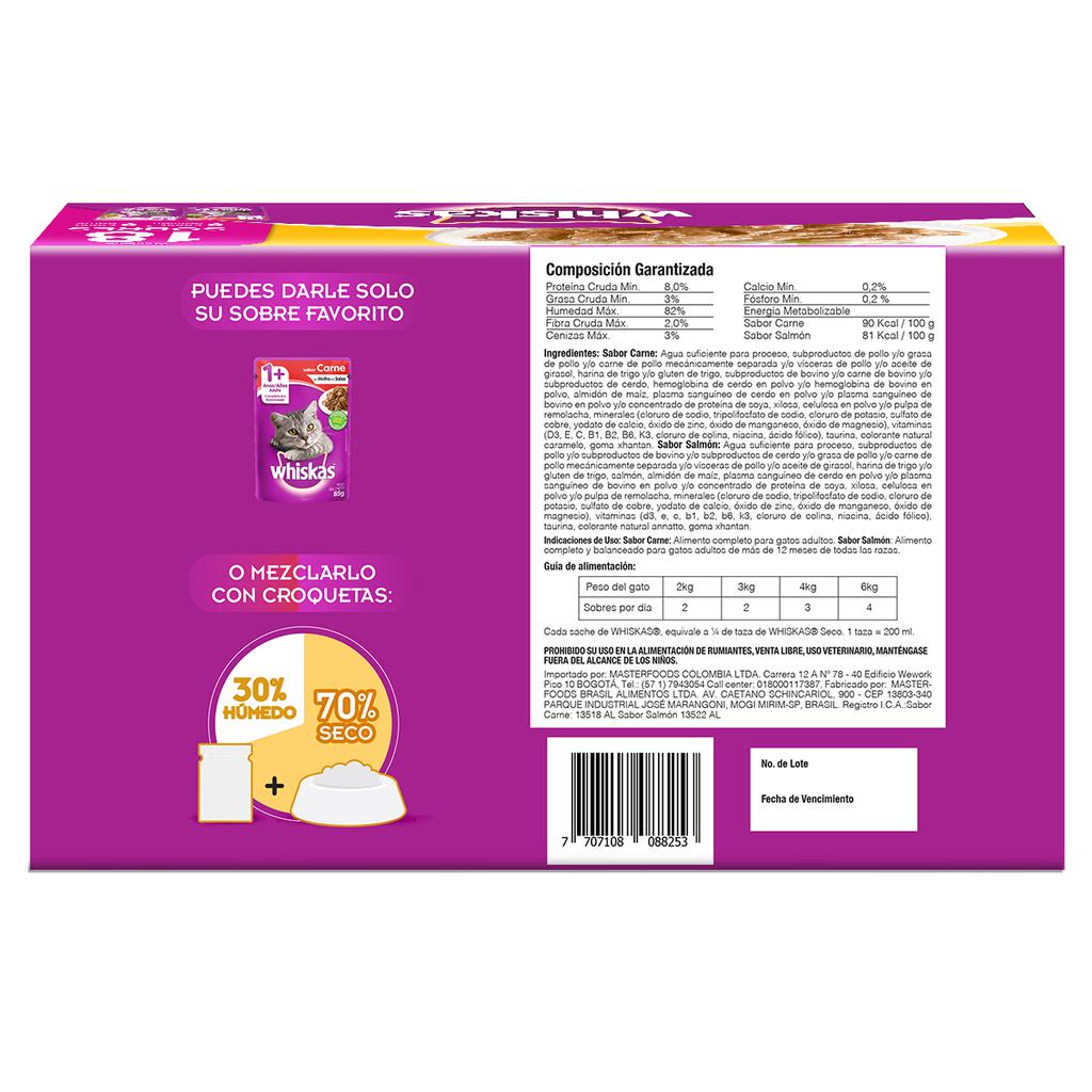Whiskas Comida Húmeda para Gatos 18 Unidades / 85 g - Imagen 2