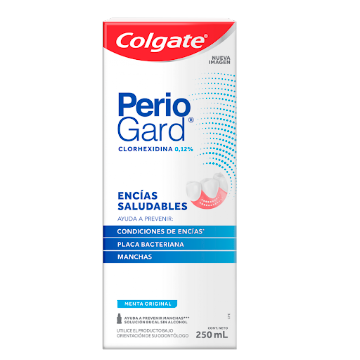 Enjuague Bucal Clorhexidina Colgate Periogard Encías Saludables Caja X 250 Ml