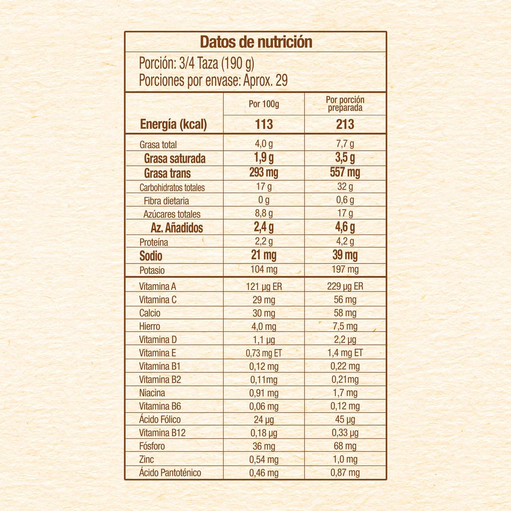 Nestum Cereal Infantil a Base de Trigo y Miel con Probióticos y Vitaminas 730 g - Imagen 2