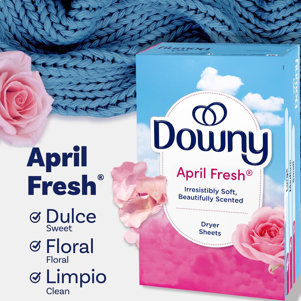 Downy Hojas para Secadora April Fresh Aroma Floral 2 Unidades / 160 Hojas