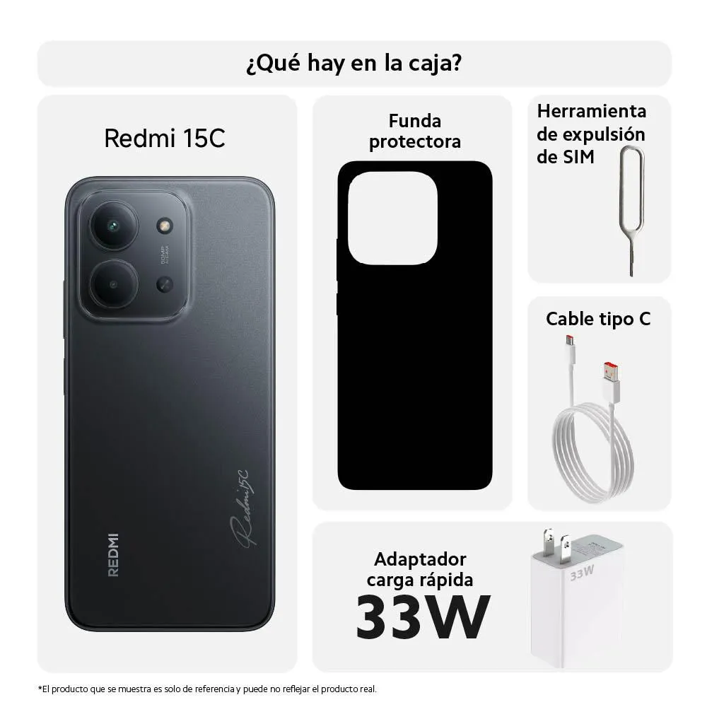 Celular XIAOMI Redmi 15C 128 GB 4 GB RAM Negro - Imagen 2