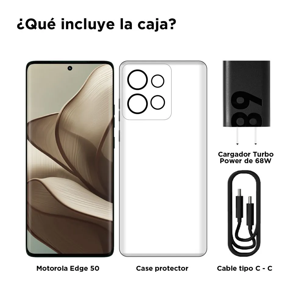 Celular MOTOROLA Edge 50 5G 256 GB 12 GB RAM Verde + Moto Buds - Imagen 2