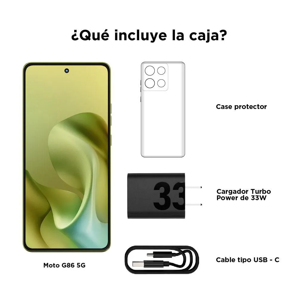 Celular MOTOROLA Moto G86 5G 256 GB 8 GB RAM Verde - Imagen 2