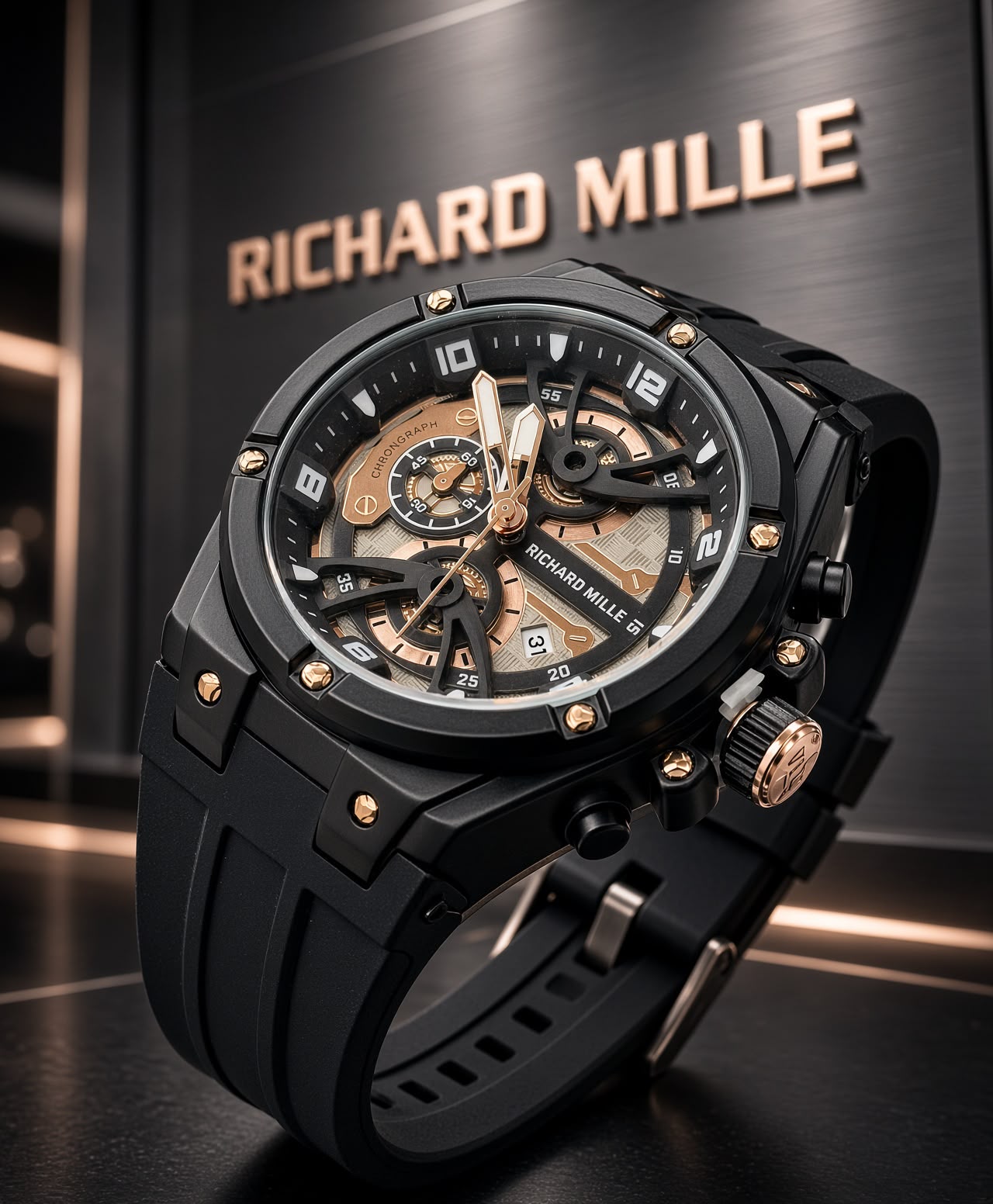 RICHAR MILLE BLACK SPENCER💣♠️🕶️💸 - Imagen 4