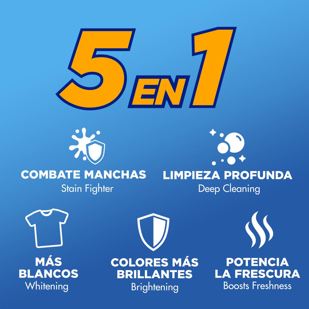 Arm & Hammer Detergente Líquido para Ropa Ultra Concentrado con Oxi Clean Quitamanchas 5.91 L / 200 oz / 200 Lavadas - Imagen 2
