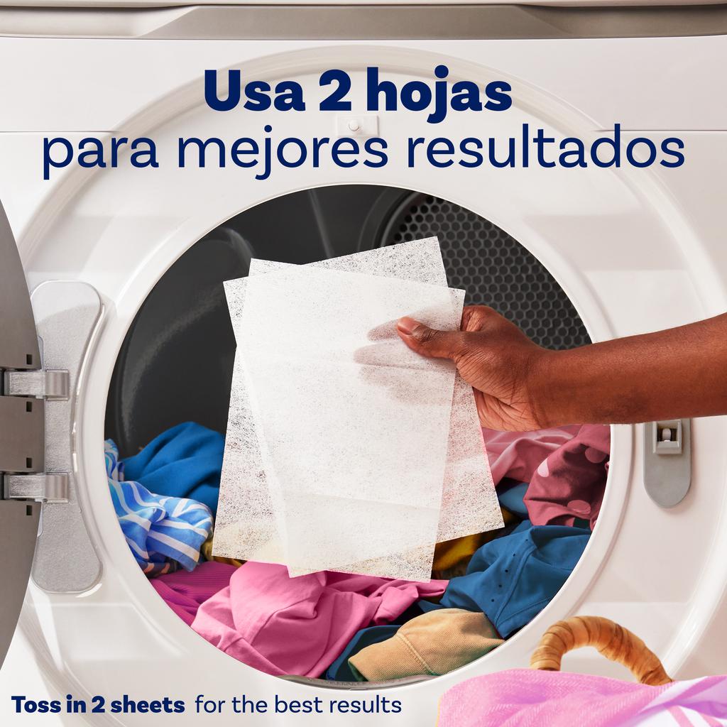 Downy Hojas para Secadora April Fresh Aroma Floral 2 Unidades / 160 Hojas - Imagen 2