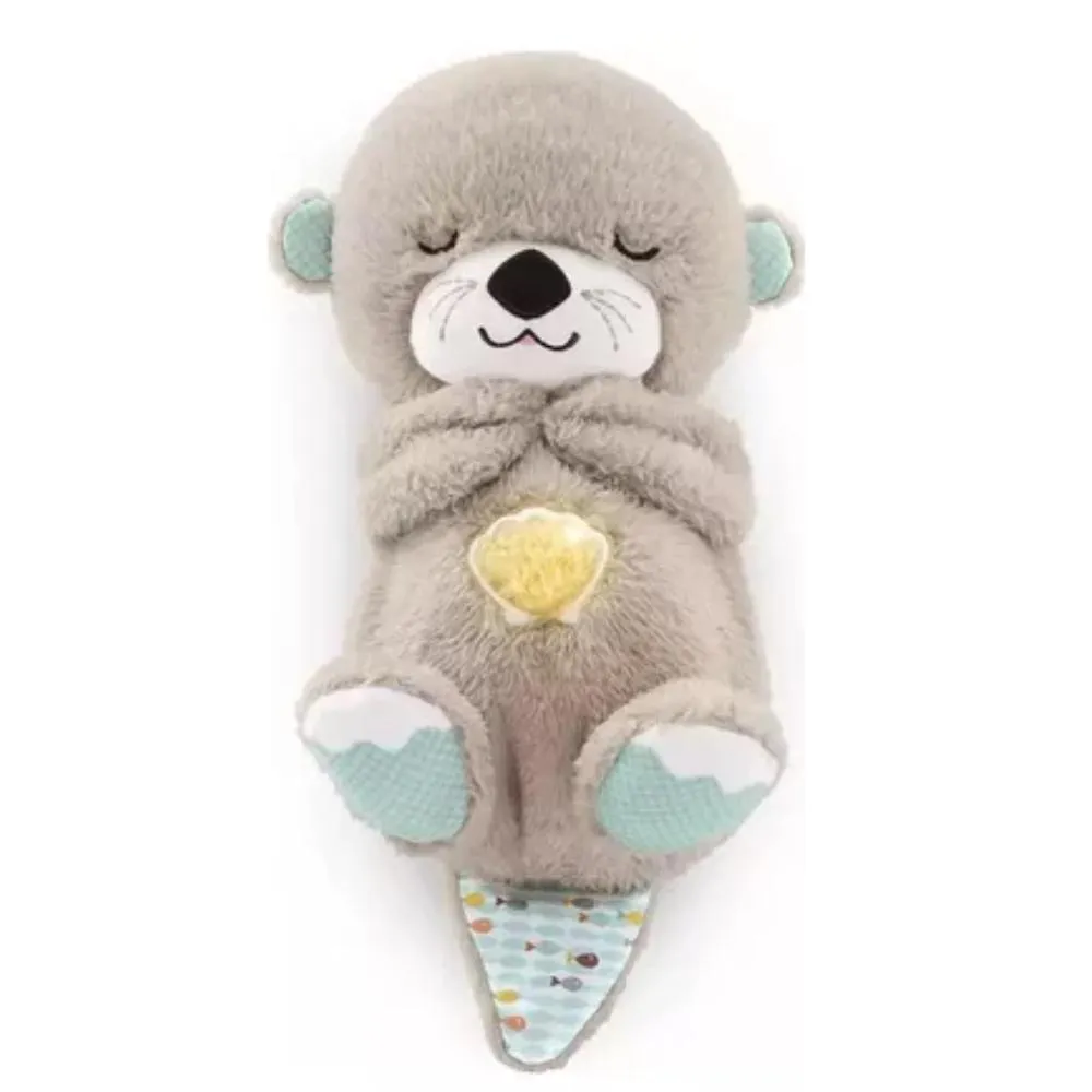 Peluche Que Respira Alivia Ansiedad Insomnio Luz Relajante Nutria - Imagen 2