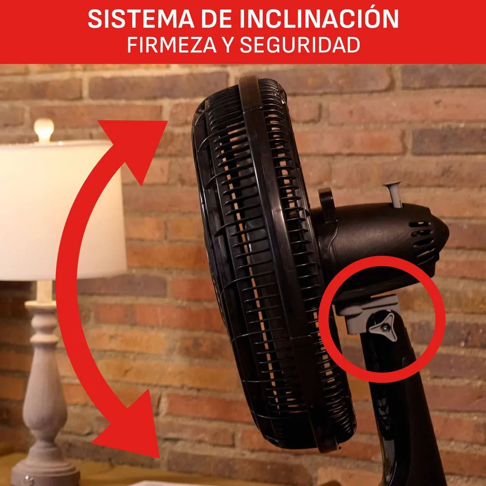 Ventilador 2 En 1 SAMURAI Silence For Maxx VE77C0I0 Negro - Imagen 3