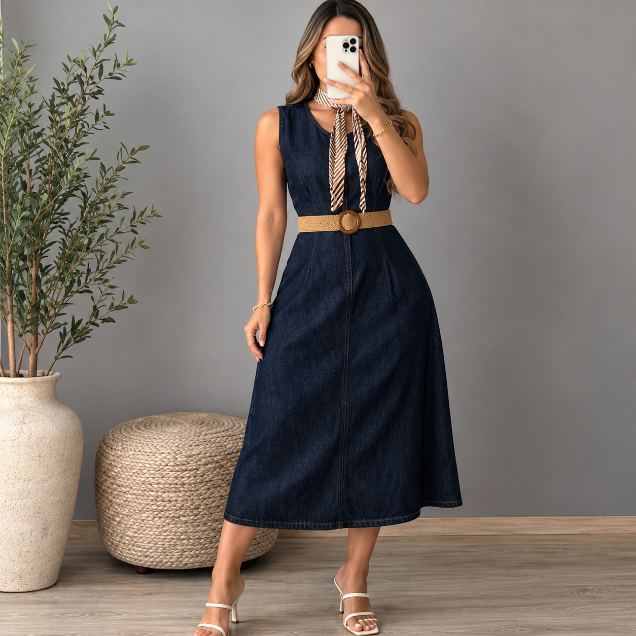 VESTIDO DENIM - 3 PCS