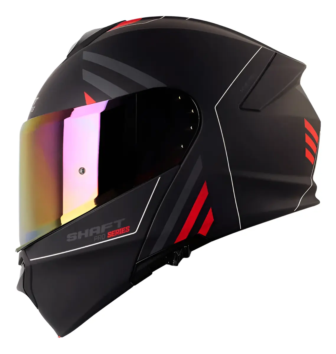 Casco shaft abatible