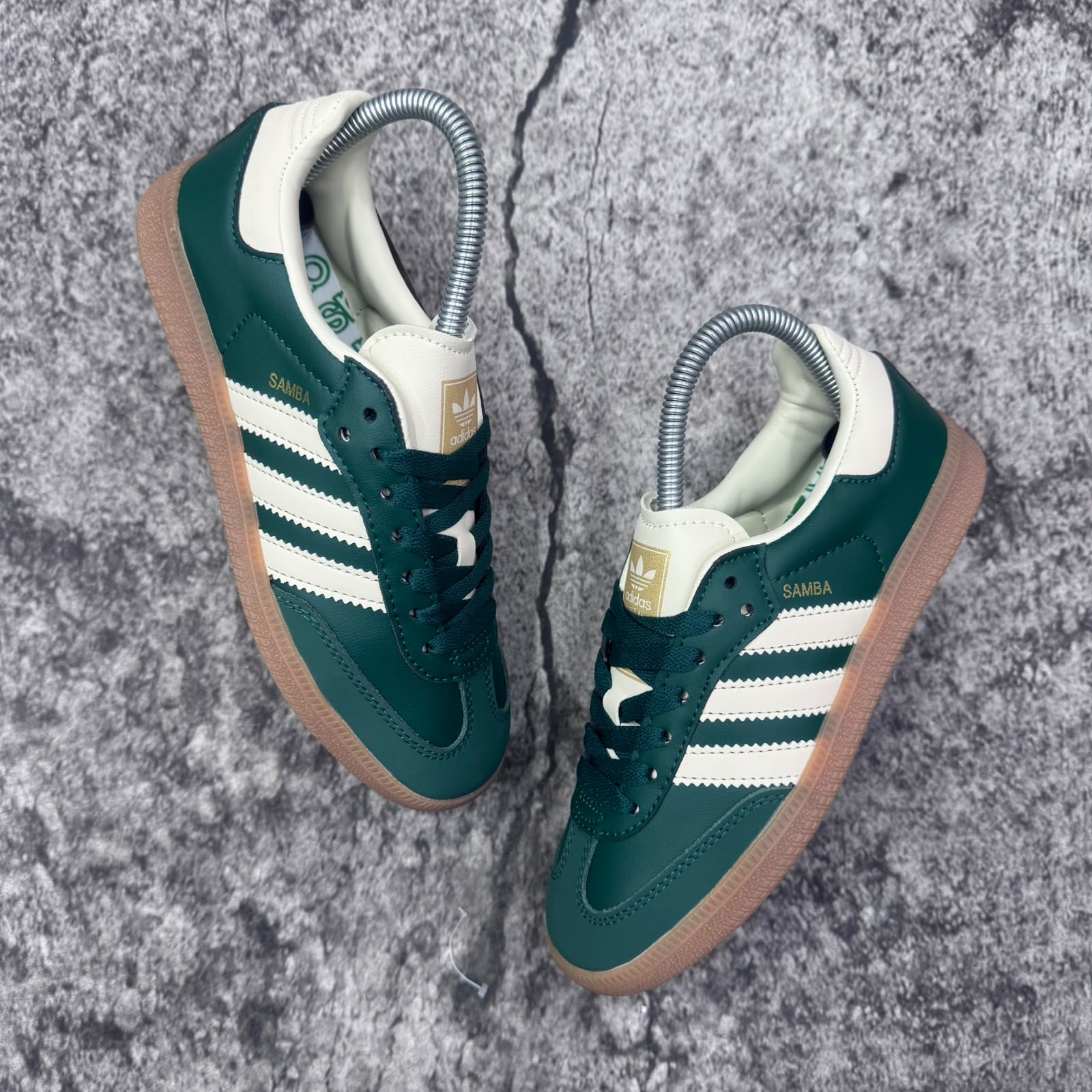 TENIS ADIDAS SAMBA VERDE DAMA - Imagen 4